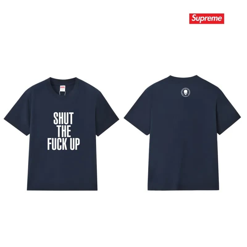 Supreme T-Shirt Graphic Print — 314藏青