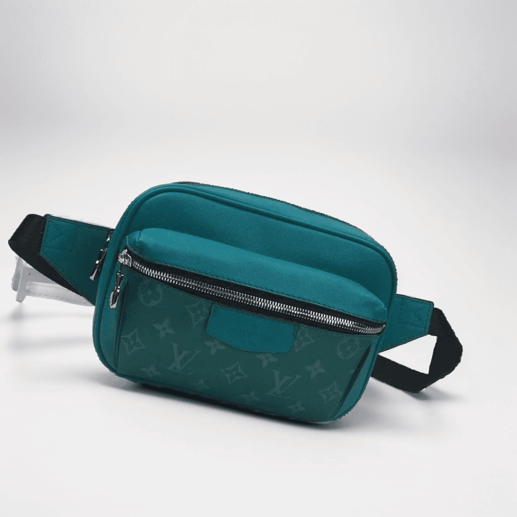 Louis Vuitton Porte-Documents Messenger Monogram Eclipse — 绿色腰包