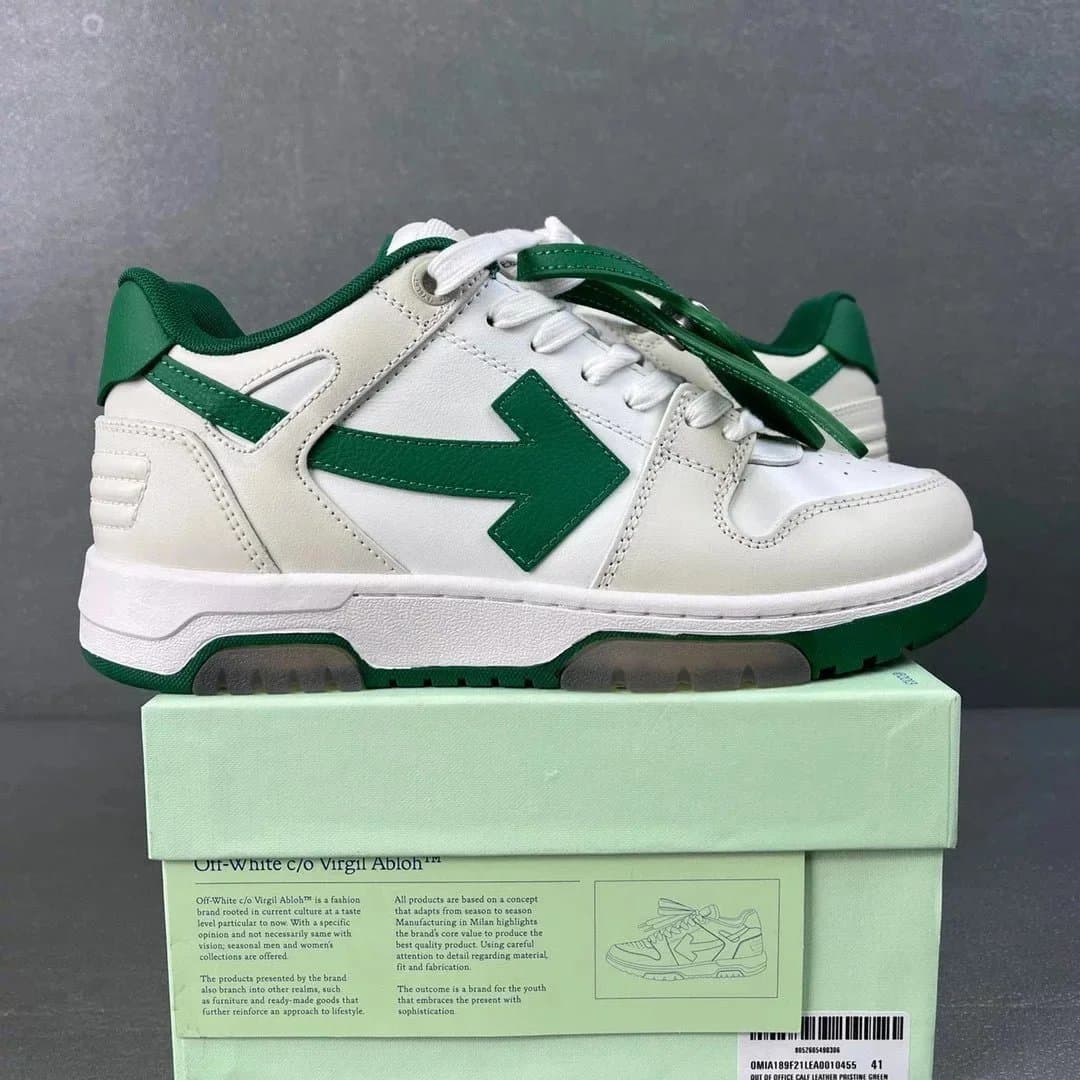 Off-White c/o Virgil Abloh Office Calf Leather Pristine Green