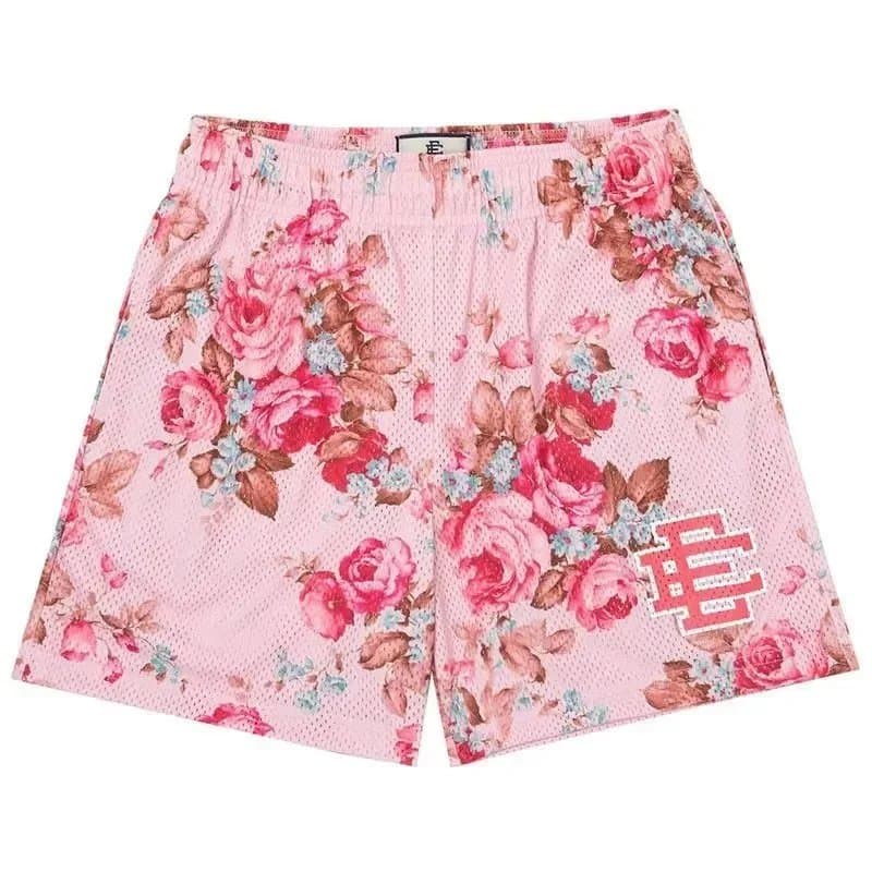 Fear of God Essentials Snake Print Shorts Pink Snake Print — 1