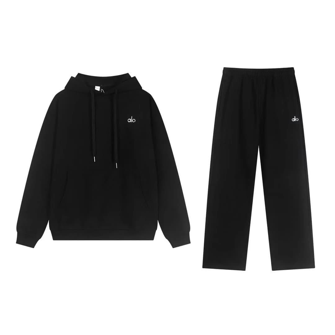 Fear of God Essentials Oversized Hoodie Heather Grey — 黑色连帽直筒-套装