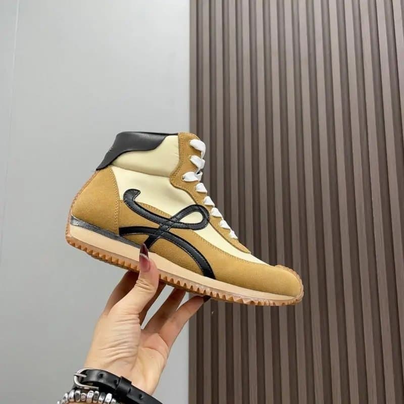 Loewe High-Top Sneaker Two-Tone Suede