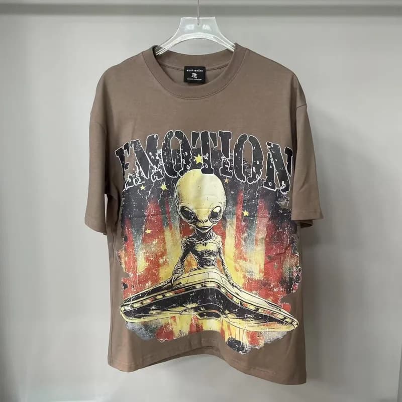 Mixed Emotion Alien Graphic Tee Emotion Print