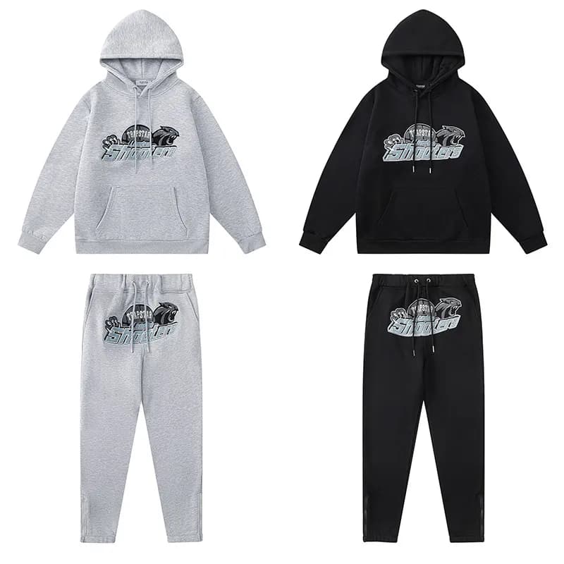 Corteiz Hoodie Trapstar Logo — 663-664 (black