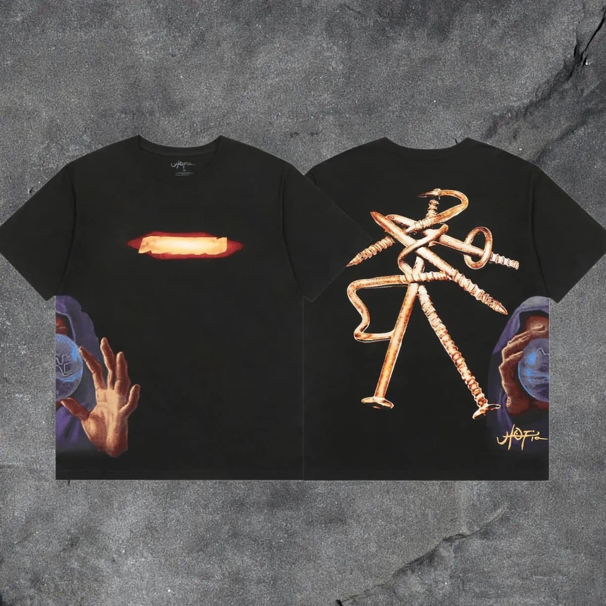 Travis Scott × Off-White T-Shirt Highest — 黑色 utopia钉子L3209