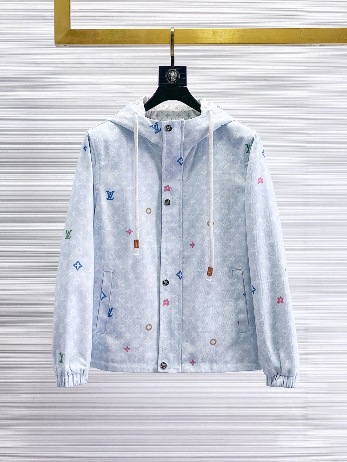 Louis Vuitton Monogram Hooded Jacket Multicolor LV Print