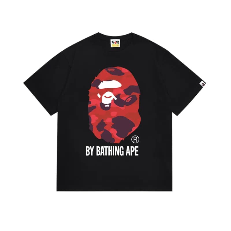 BAPE Ape Head Tee Red Camo Ape Head