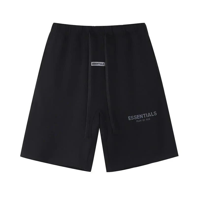 Fear of God Essentials Drawstring Shorts Coral — 2201黑色（反光字母）*Top quality