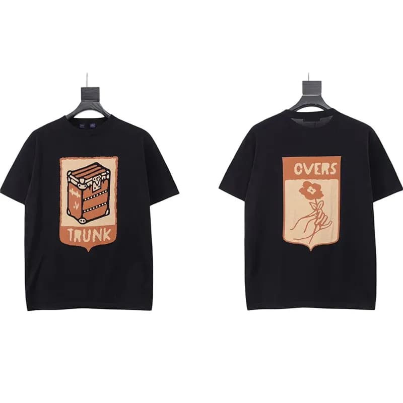Louis Vuitton Graphic T-Shirt Trunk and Overs Print