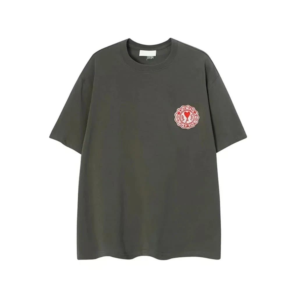 Off-White Cotton T-Shirt Heart Logo Patch