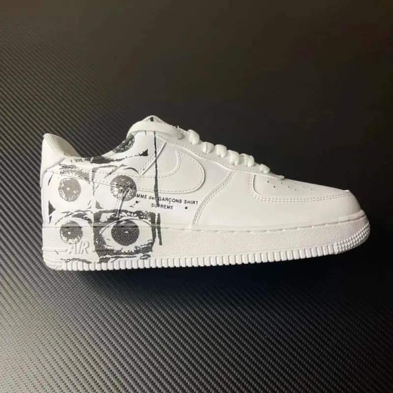Nike × Comme des Garçons Air Force 1 Low CDG x Supreme Eye Print