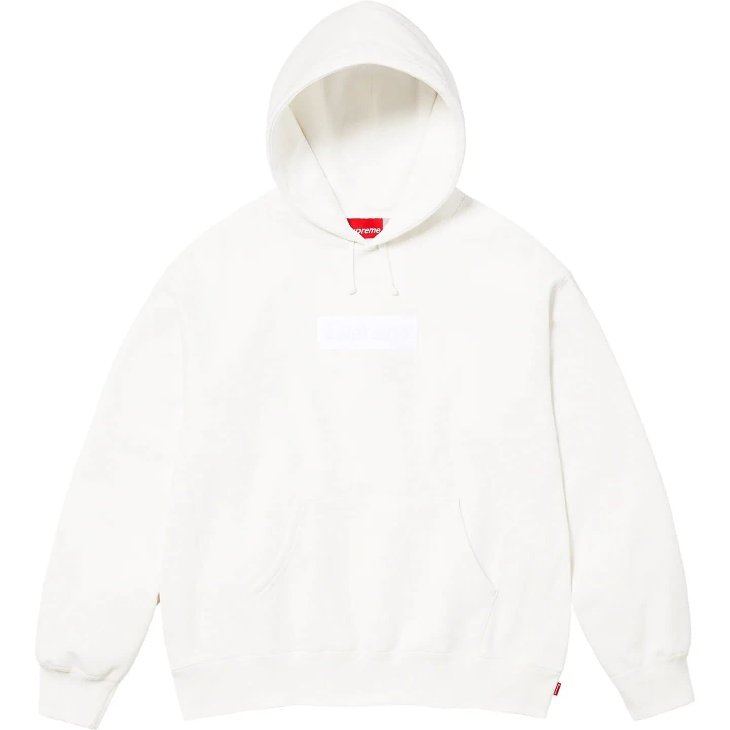Supreme Box Logo Hooded Sweatshirt White