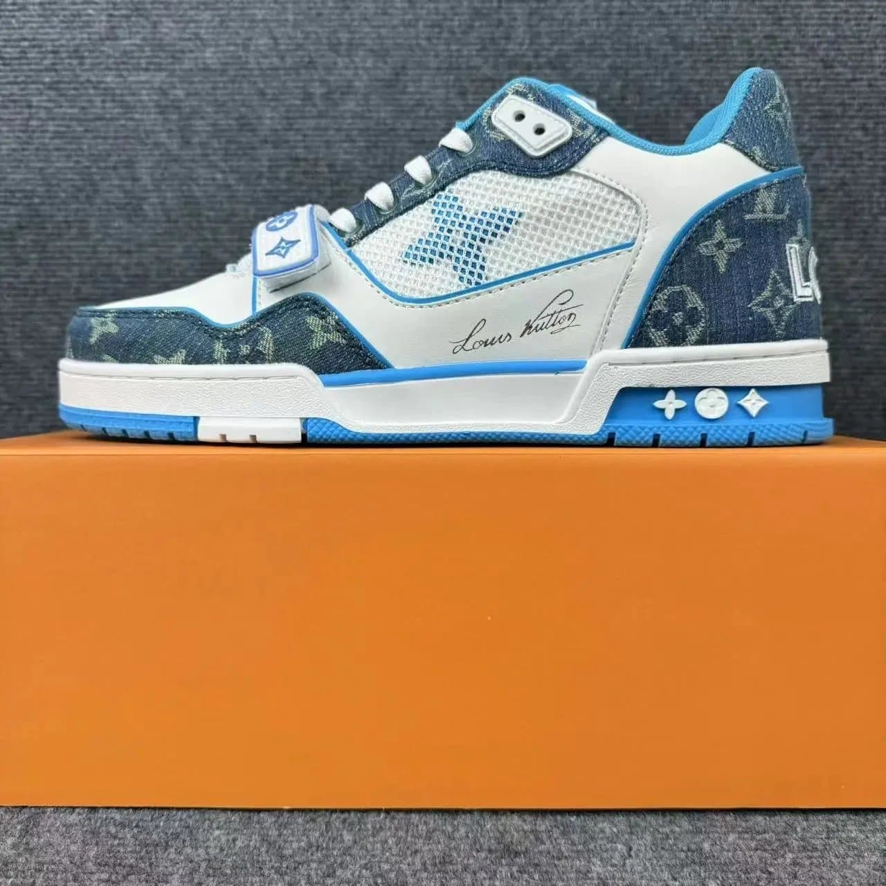 Louis Vuitton LV Trainer Denim Monogram