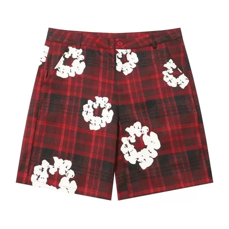 Balenciaga Printed Shorts Cloud Logo Print — 红色