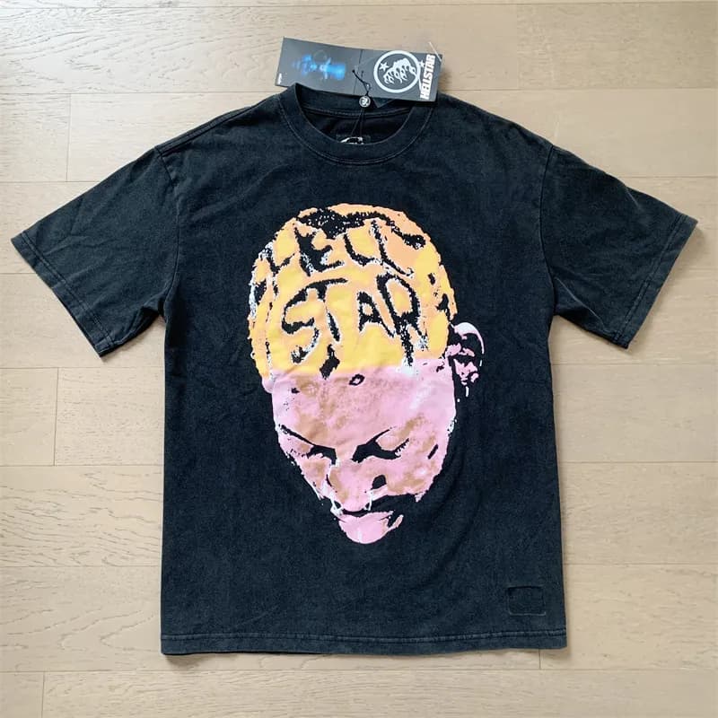 Hellstar Graphic Tee Hell Star Face Print