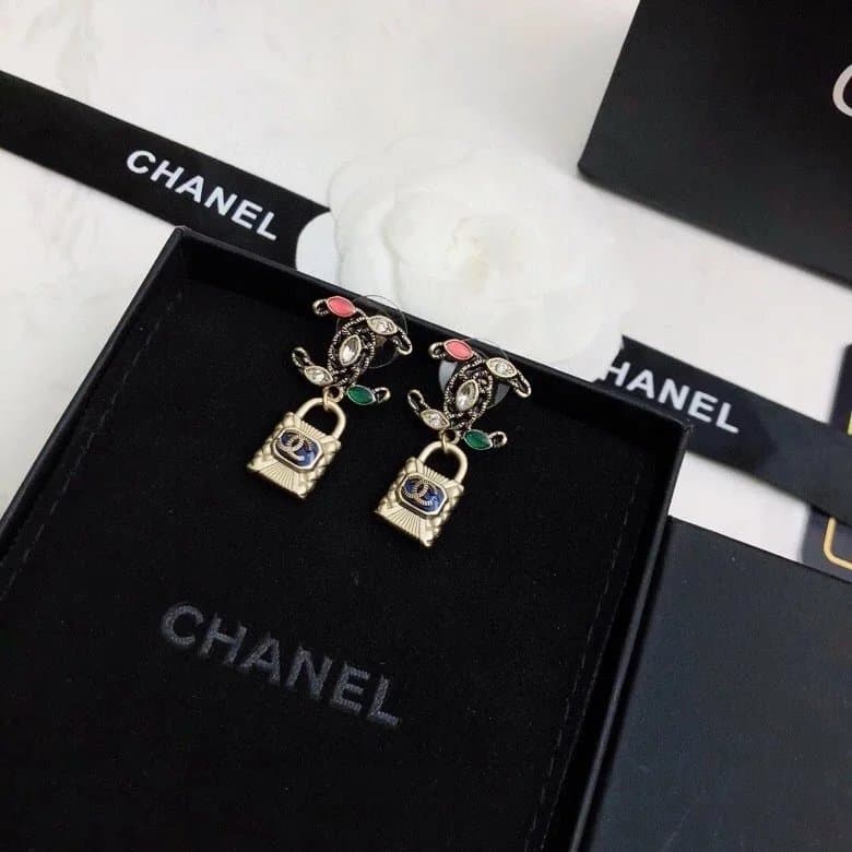 Chanel CC Pearl Earrings Gold Tone with Pearls — 24