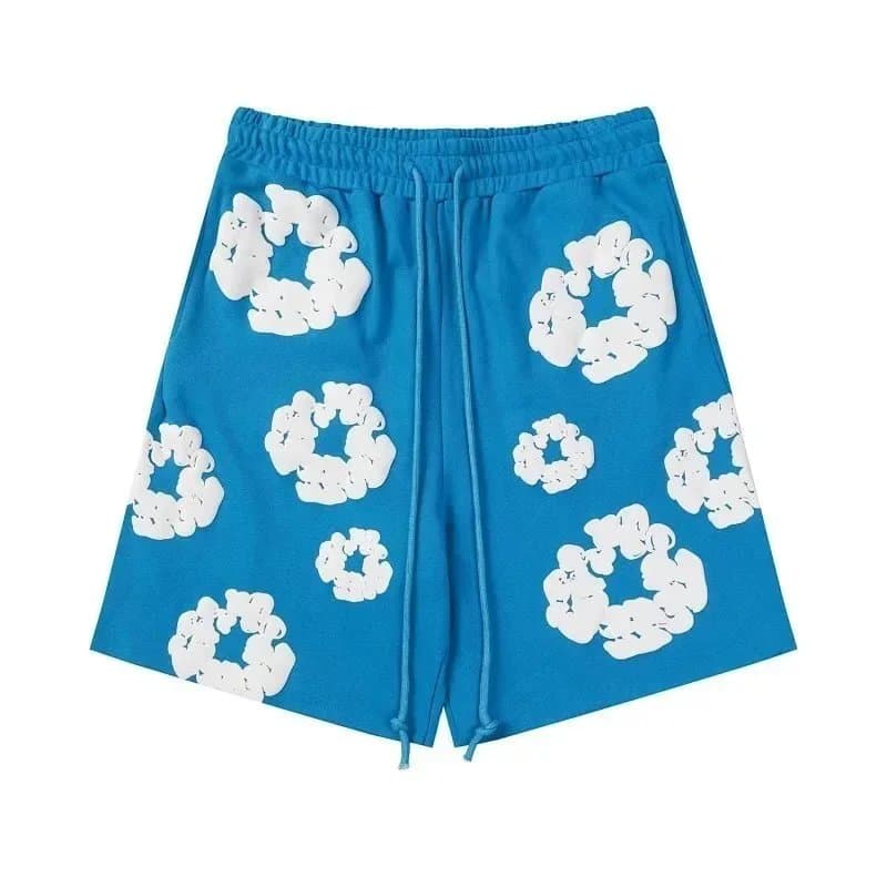 Denim Tears Logo-Print Shorts Cloud Logo