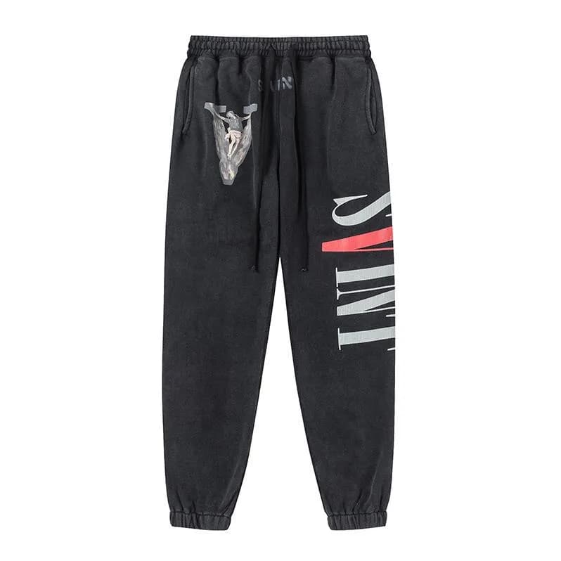 Off-White Joggers Industrial Logo Print