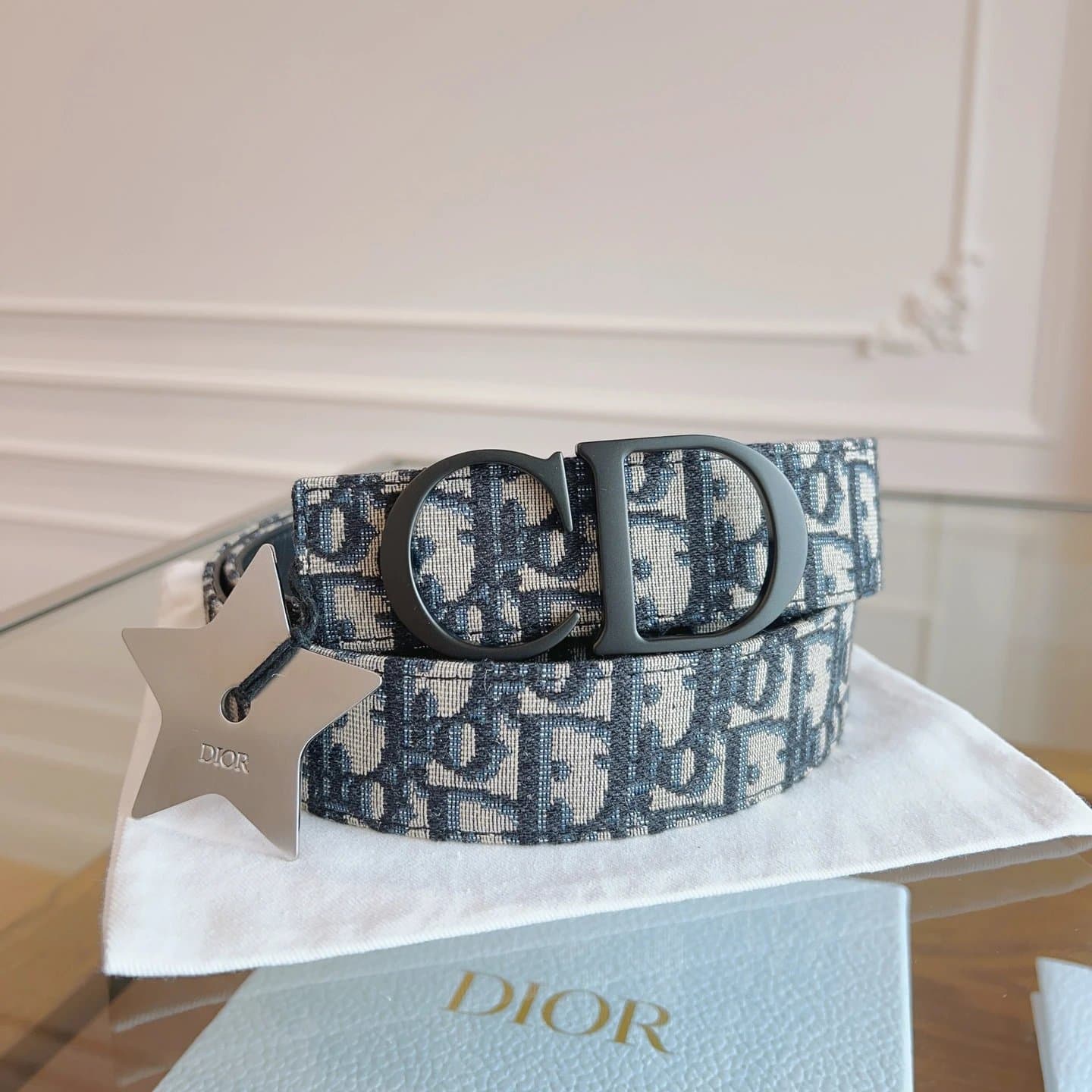 Dior Oblique Belt CD Logo Jacquard