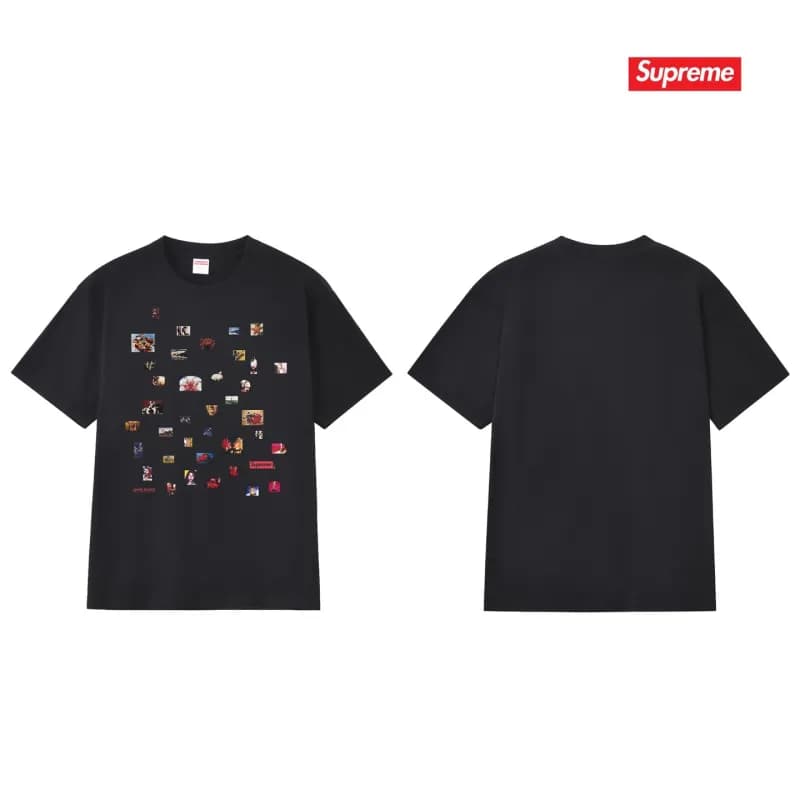Supreme T-Shirt Graffiti Logo — S321黑色