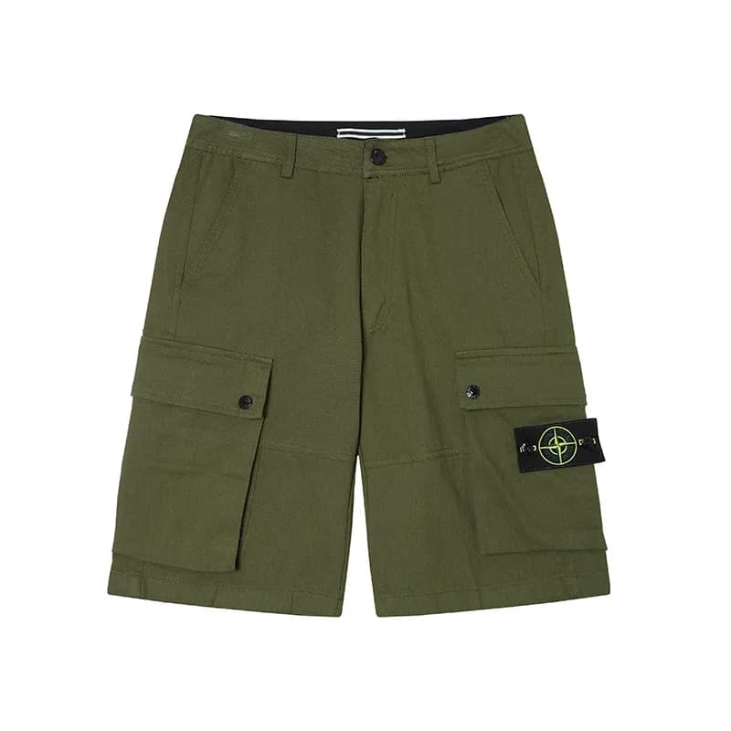 Stone Island Cargo Joggers Olive Grey — 502军绿工装短裤