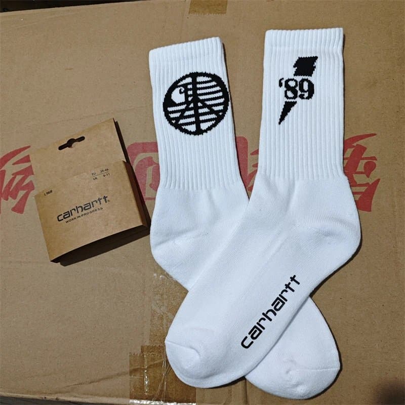 Carhartt Crew Socks Peace Sign & '89 Logo