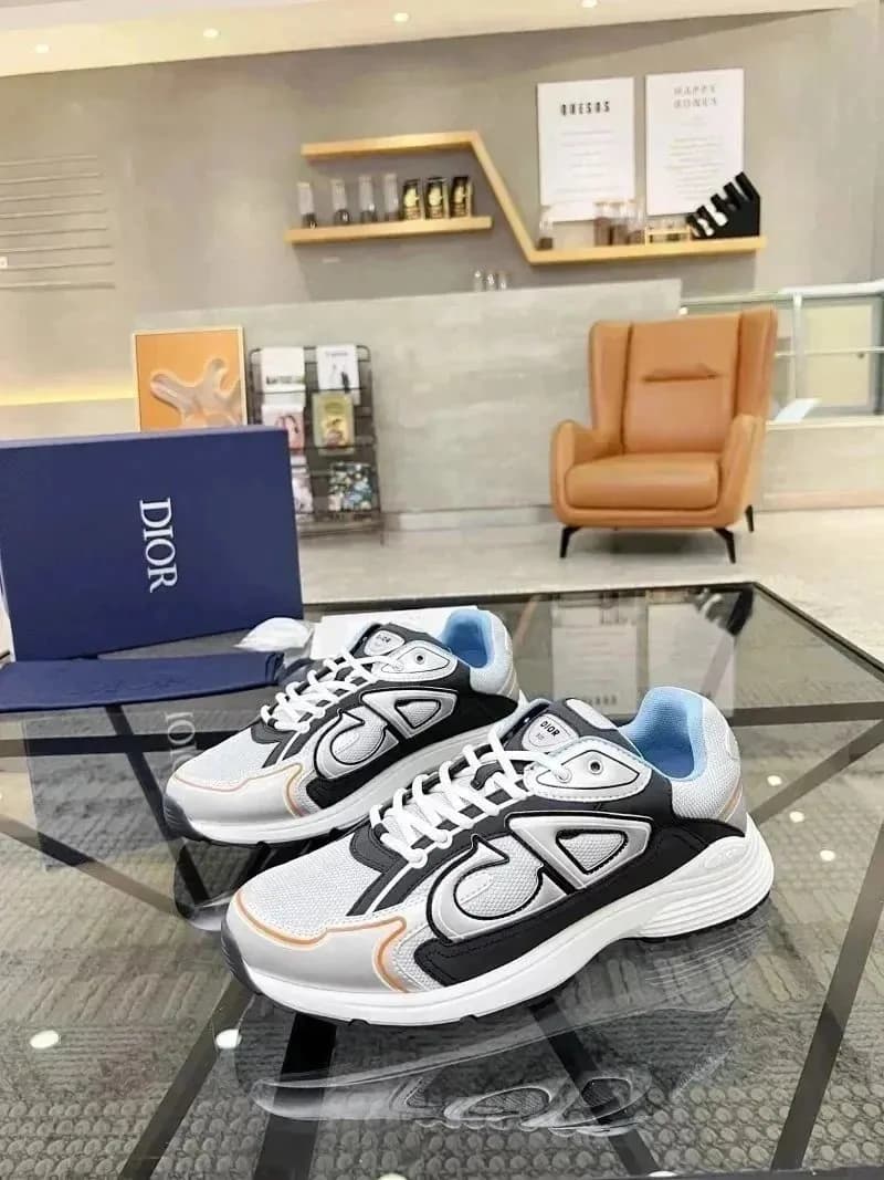Dior B22 Sneaker Black Silver — 081202091