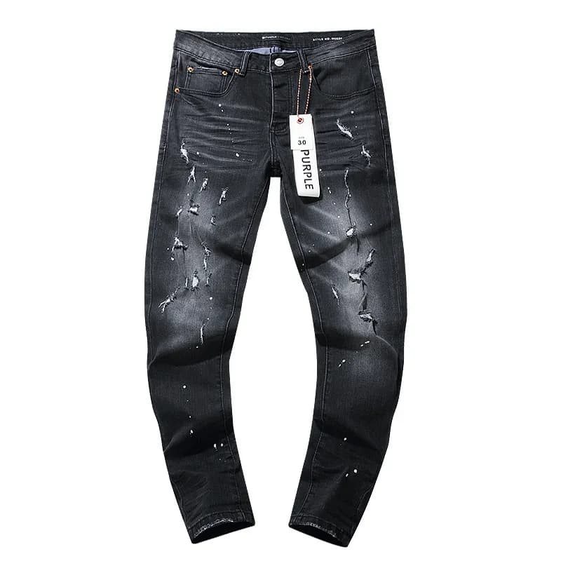 Off-White Distressed Jeans Paint Splatter — PU102#