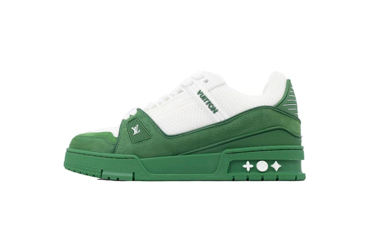 Louis Vuitton LV Trainer Green and White