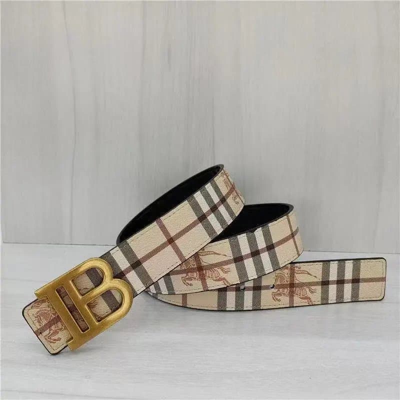Burberry Reversible Leather Strap Togo Check — 款式25