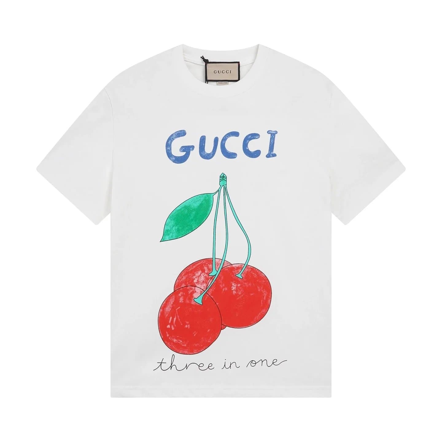 Gucci Logo T-Shirt Rainbow Web — 0103073CPZC