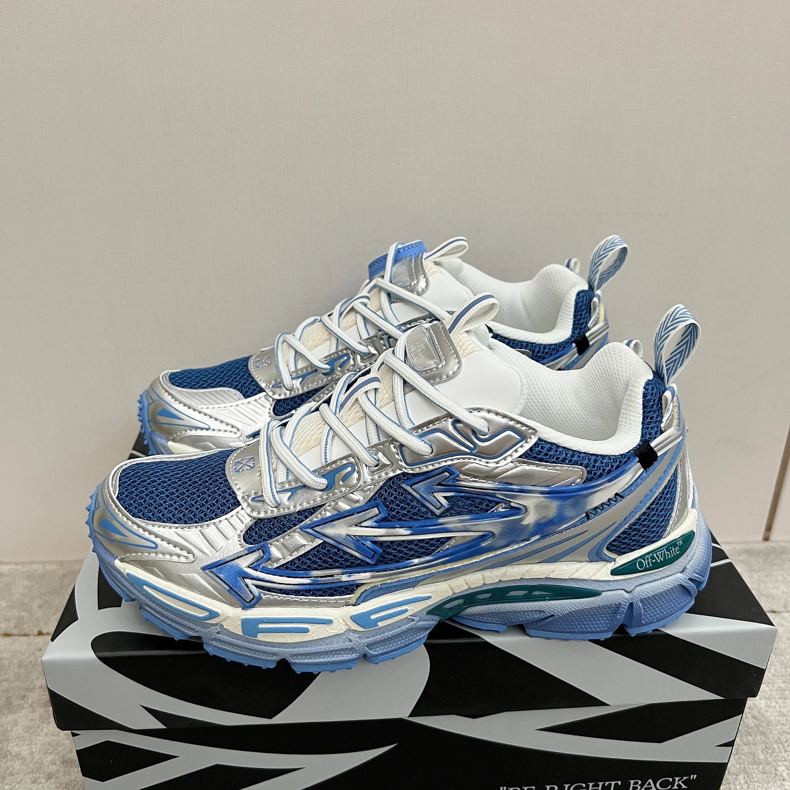 Off-White x Nike Air Monarch University Blue