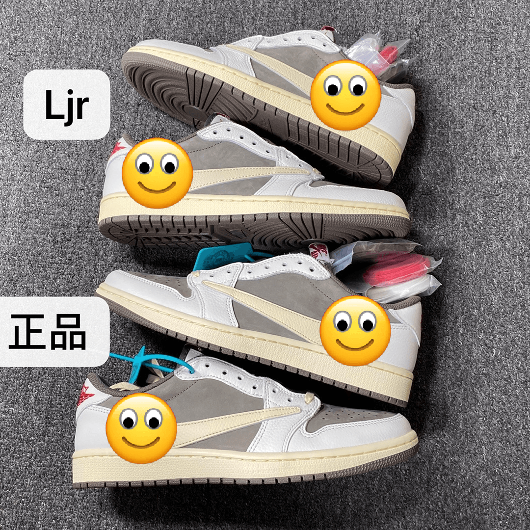 Nike Dunk Low Travis Scott — 留言备注：标准尺码 · LJR版本 · AJ1 TS3.0低帮白棕倒钩 36-47.5