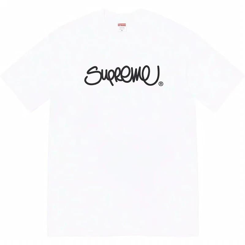 Supreme Box Logo Tee Script Logo — HH7白色