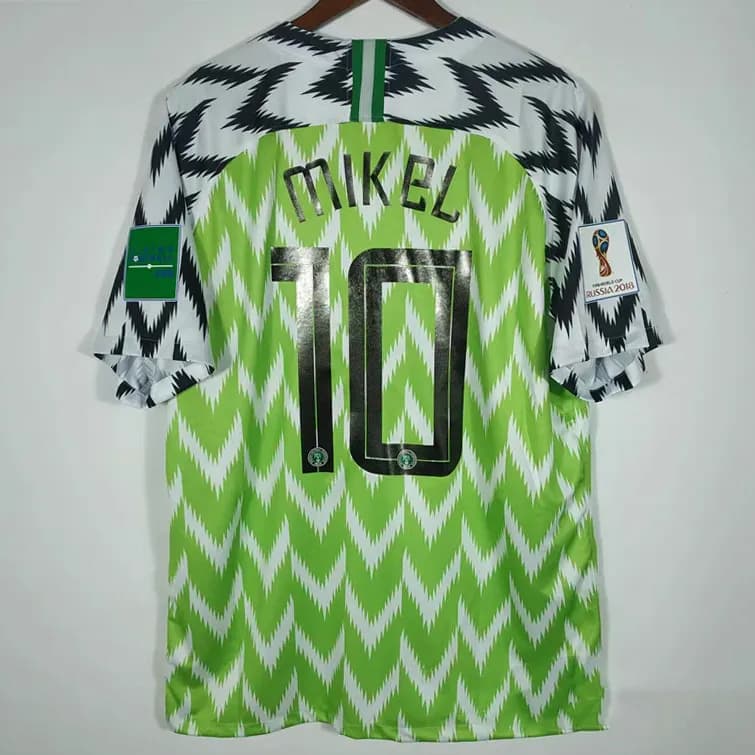 Nike Nigeria 2018 World Cup Home Jersey Mikel #10