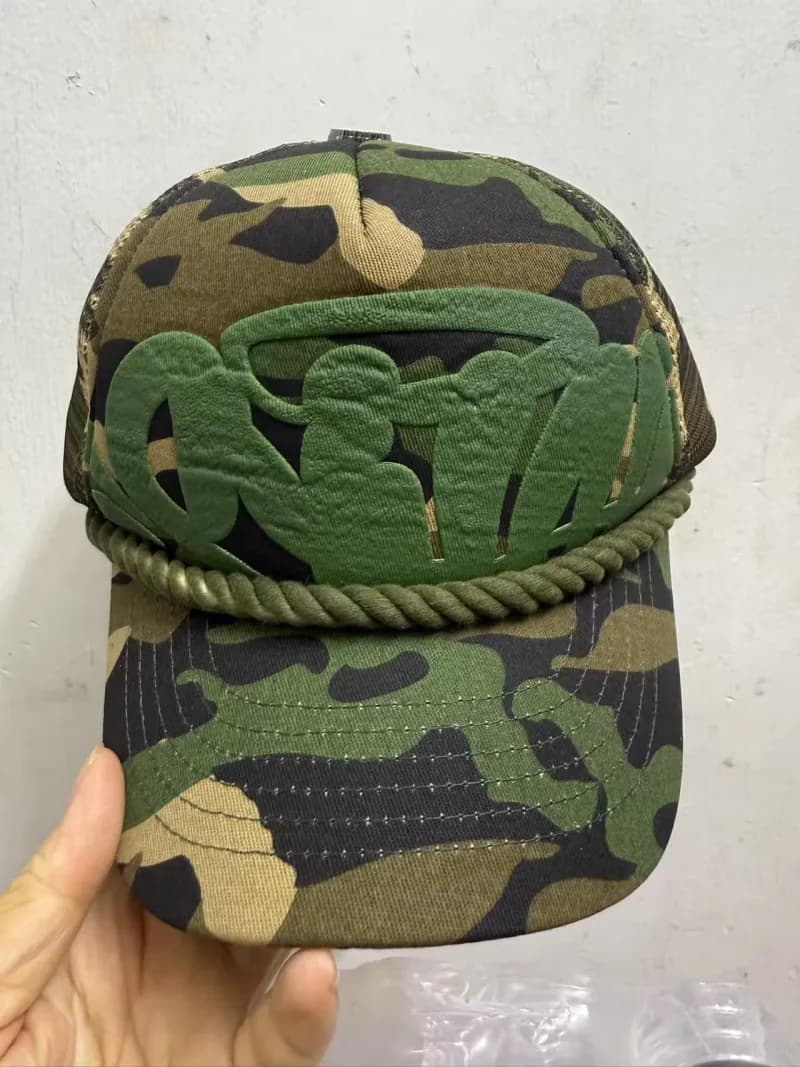 Chrome Hearts Snapback Cap Cross & CH Logo Embroidery — 91 camouflage