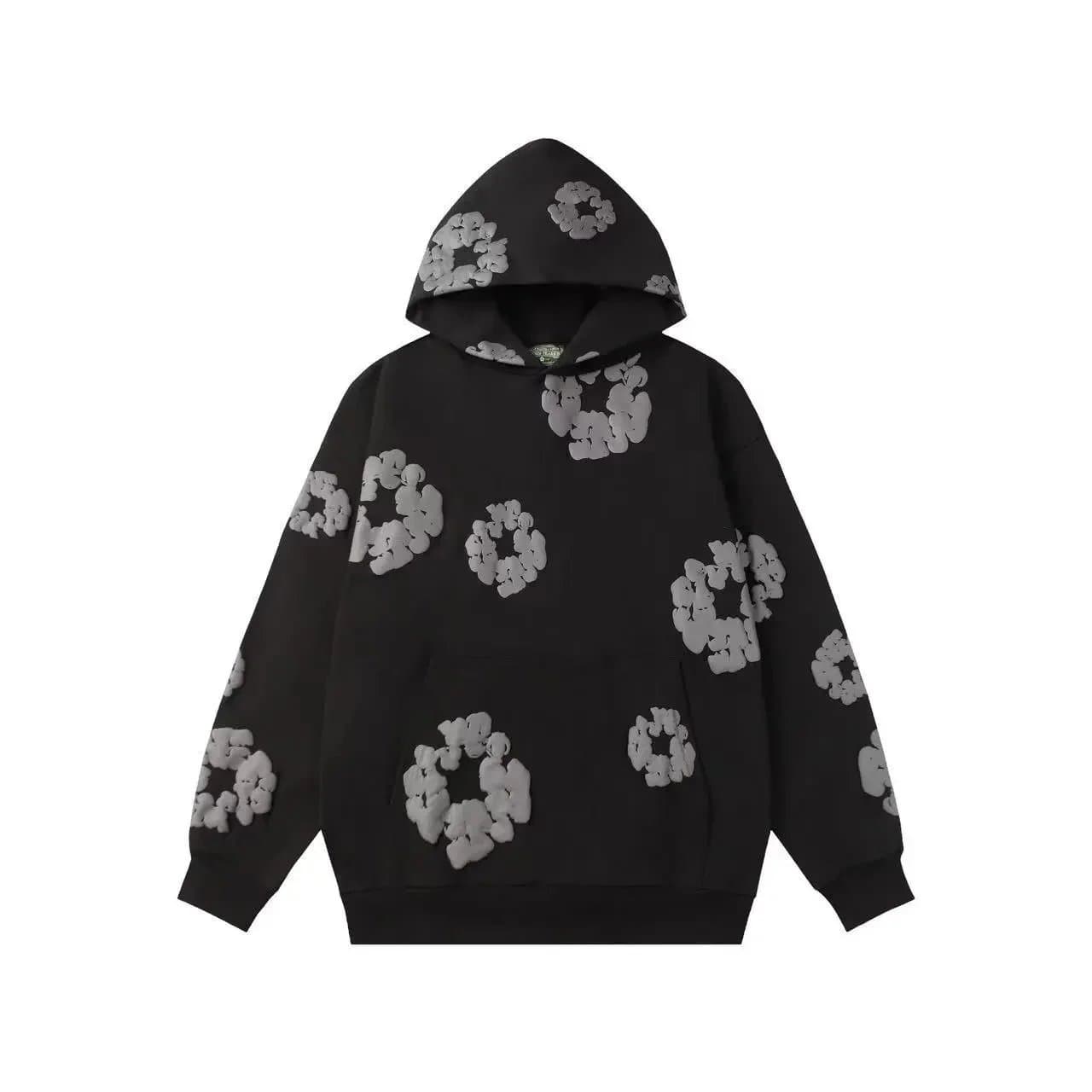 Gallery Dept. Cloud Hoodie 3D Cloud Print — 黑灰 卫衣