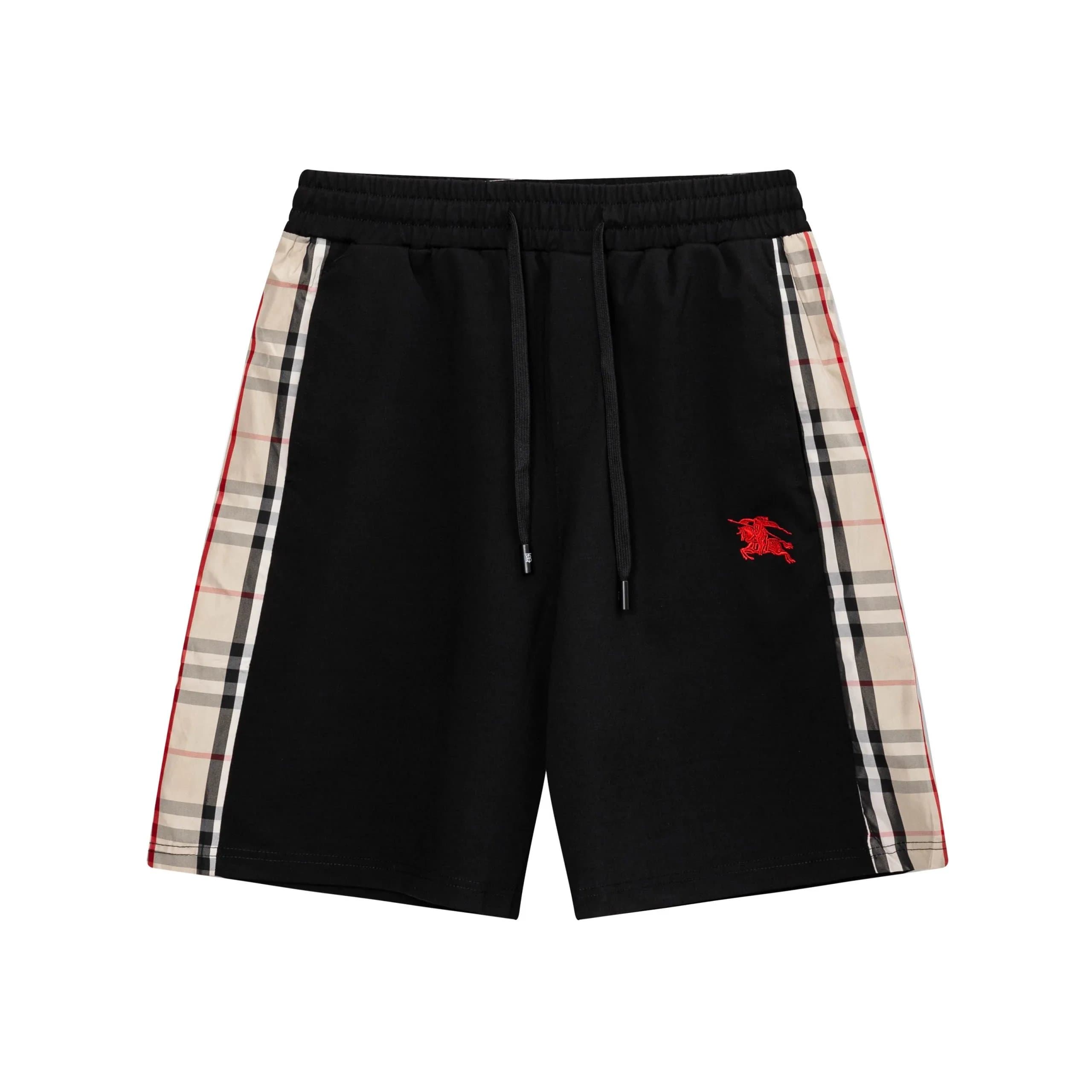 Burberry Logo Patch Shorts Checkered B Patch — 4