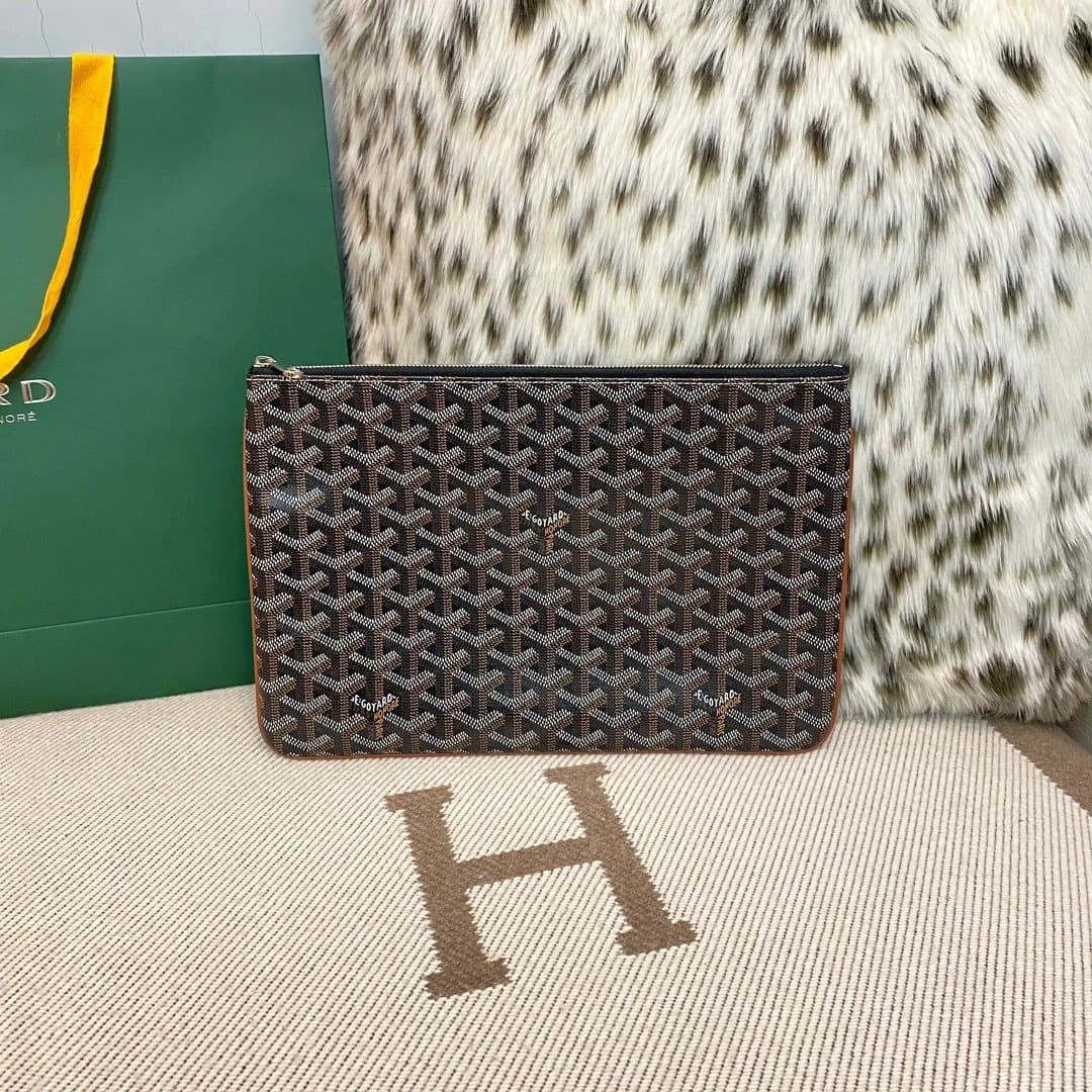 Goyard Saint Louis Pouch Goyardine Canvas