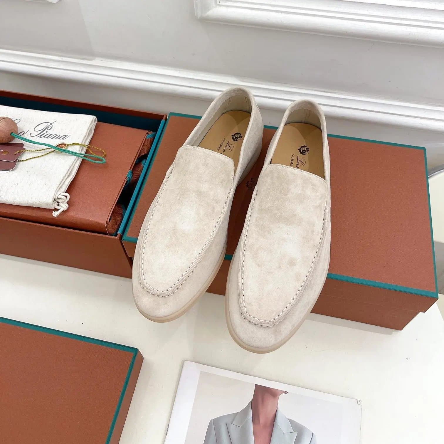 Loro Piana Loafer Suede Penny Loafer