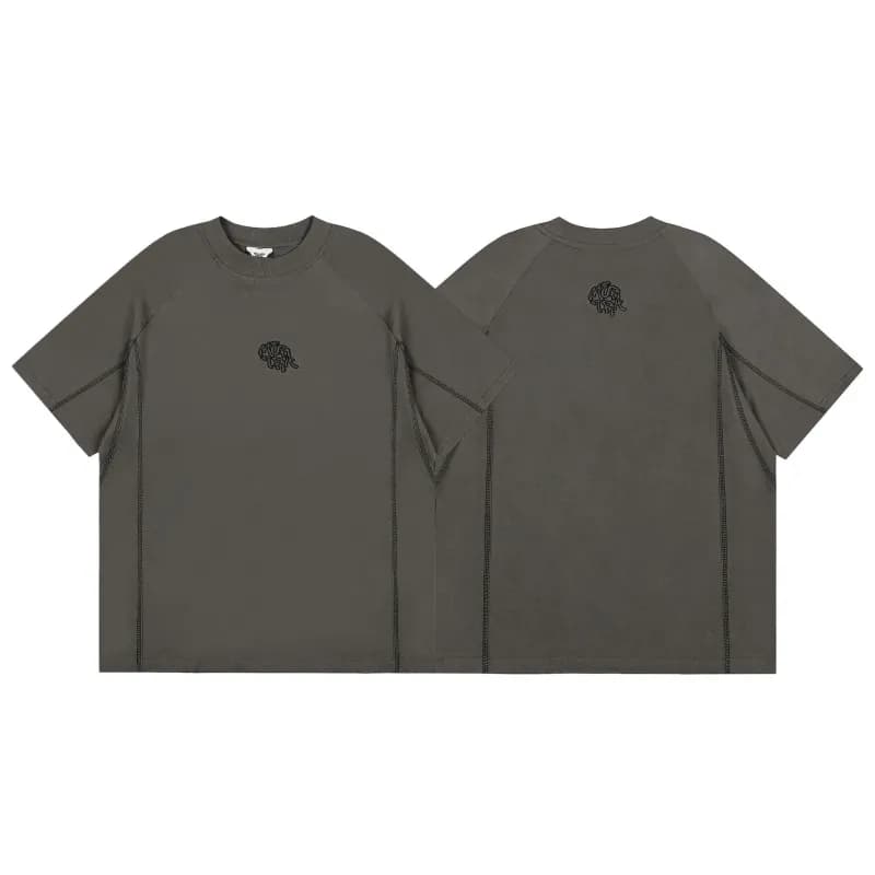 Gallery Dept. Short-Sleeve Button-Up Shirt Grid Check — t092