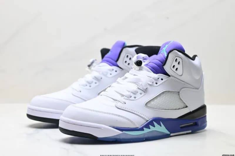 Air Jordan 5 Fire Red — 白紫HQ7978-100