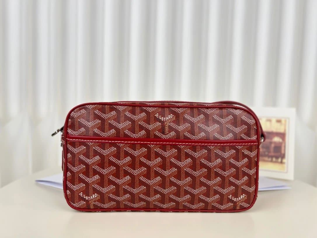 Goyard St. Louis Pouch Classic Chevron — Bright Red