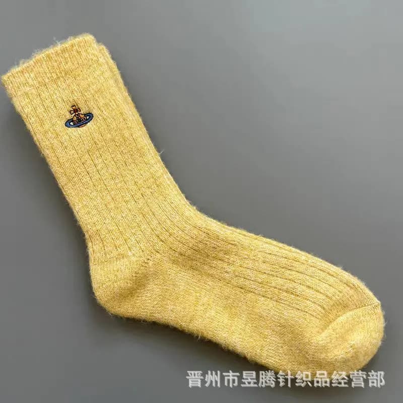 Vivienne Westwood Ribbed Sock Orb Logo