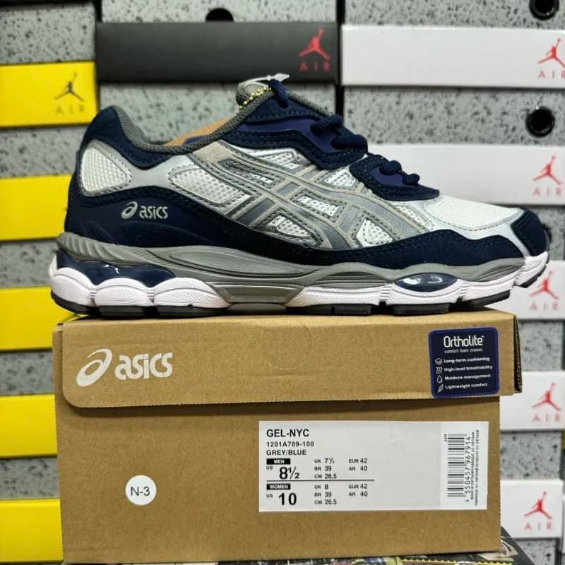 Asics GEL-NYC White Grey — 1201A789-100 黑