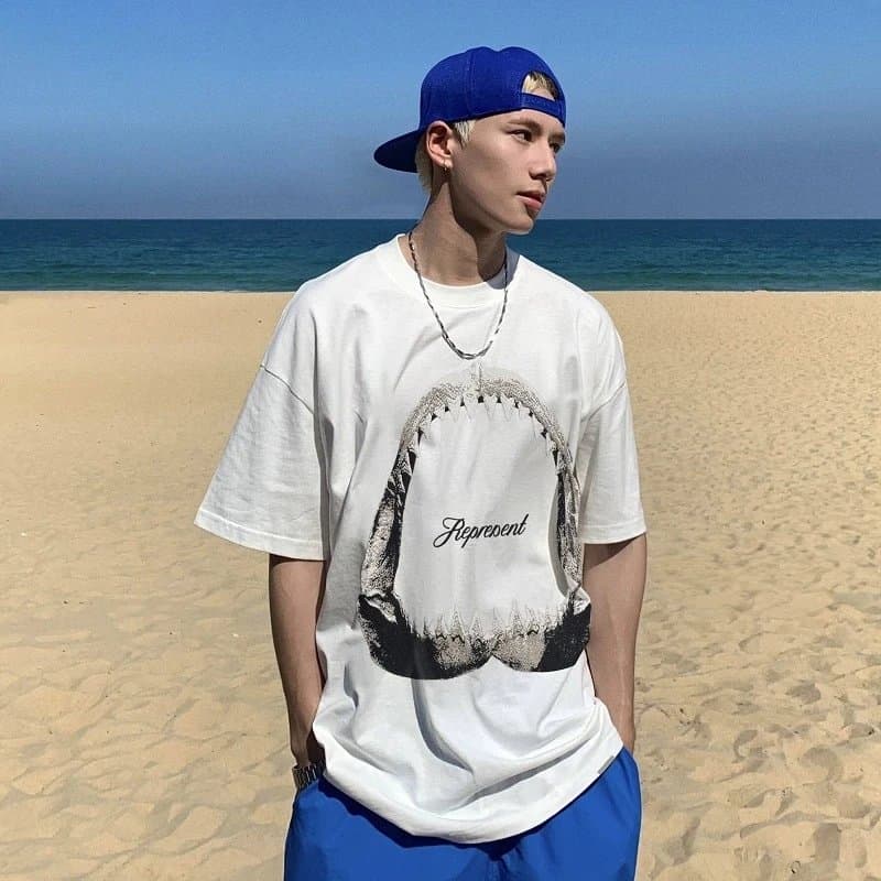 Represent Graphic Tee Shark Jaw Print