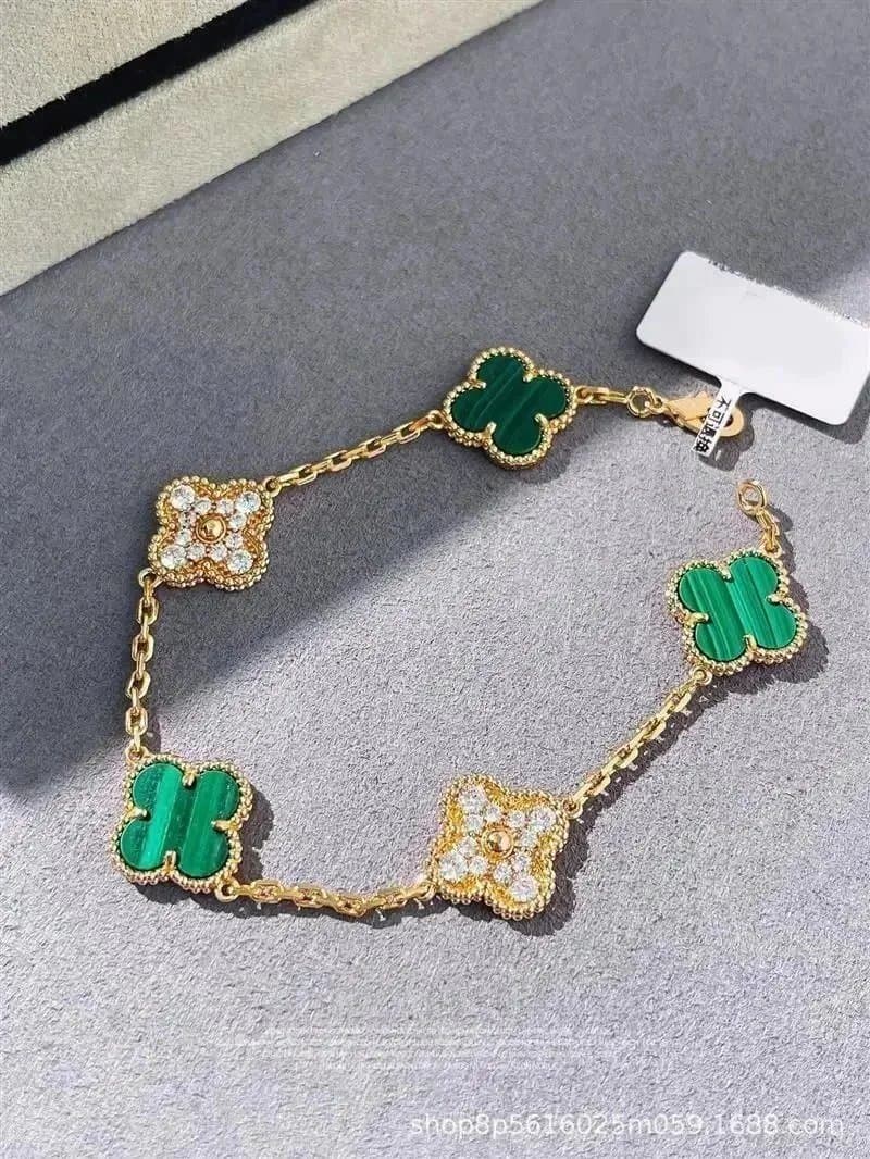Van Cleef & Arpels Alhambra Bracelet Malachite and Diamond