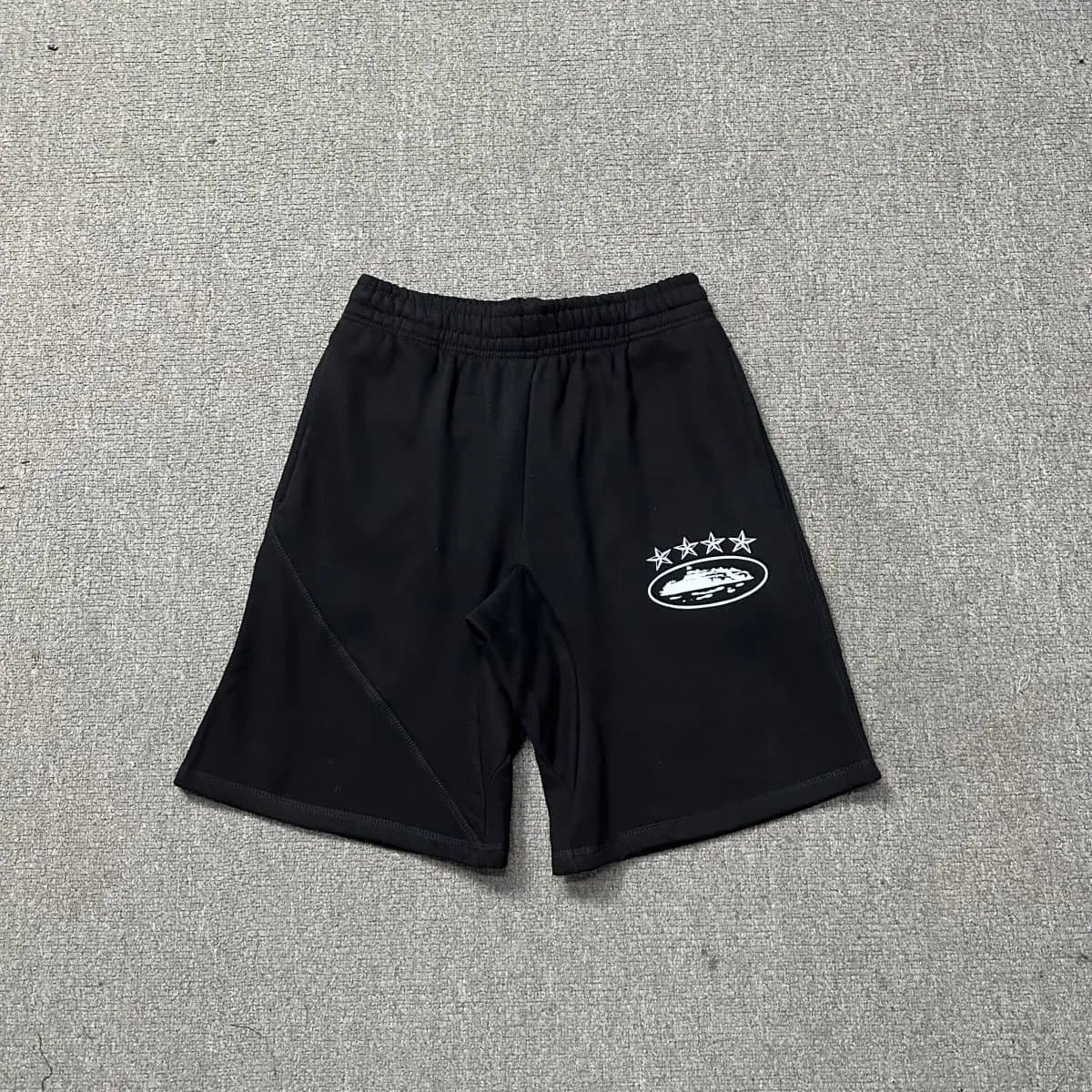 Travis Scott Graphic Shorts Pink Script Logo — 5817黑色
