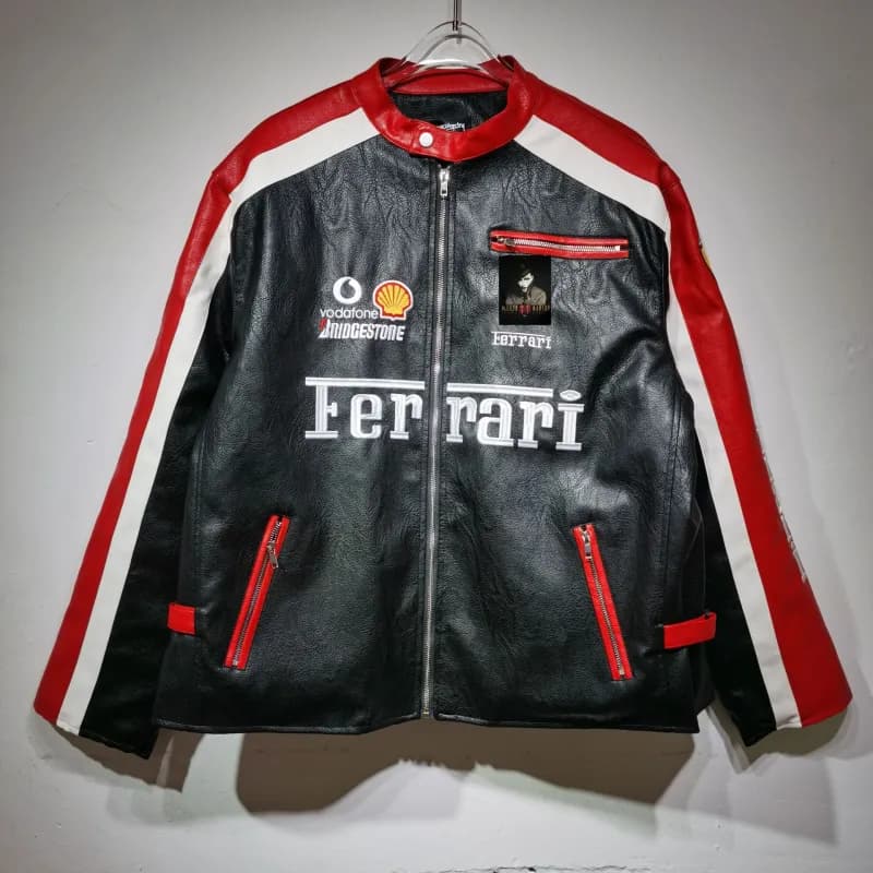 Racing Leather Jacket Red Bull Racing — MJ09