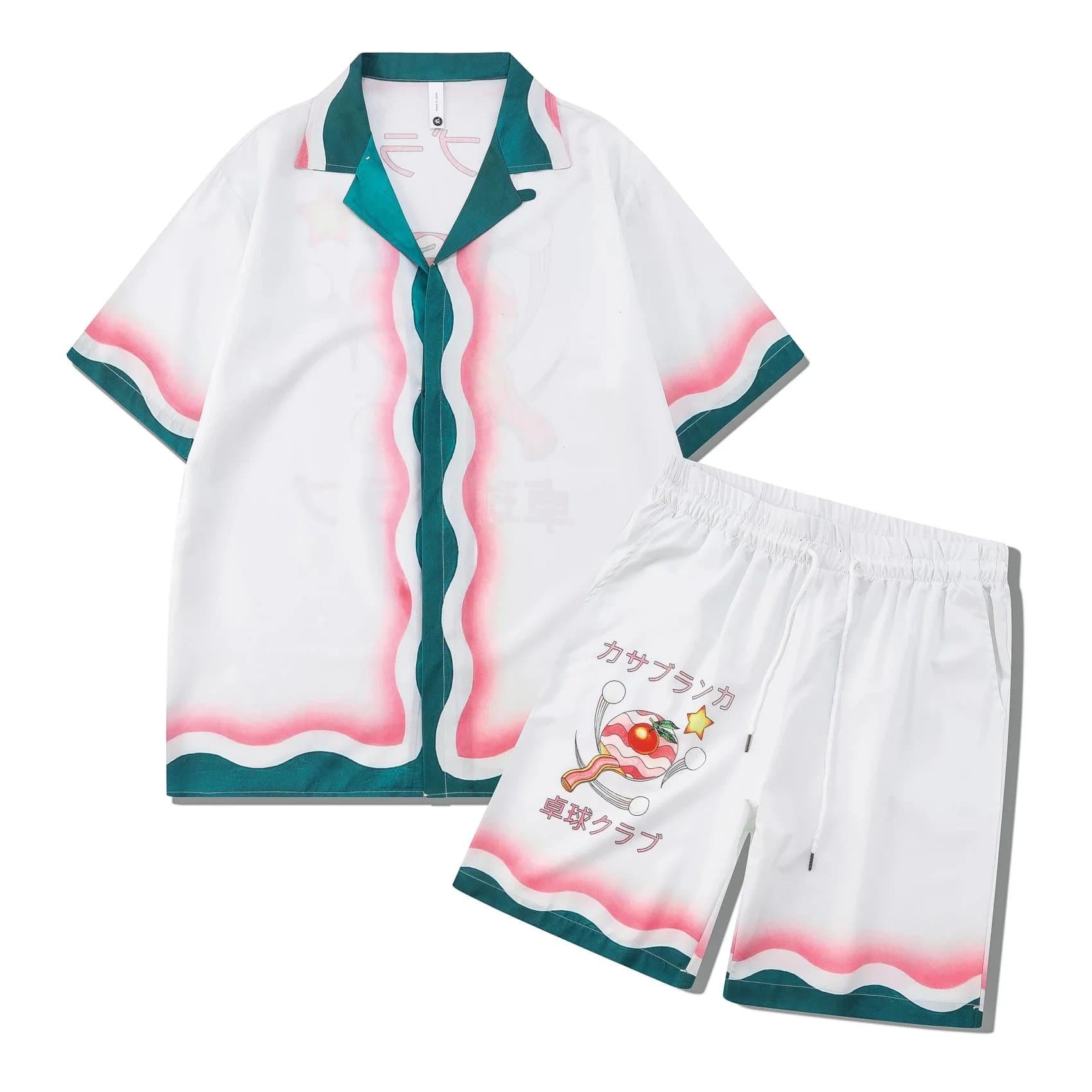 Gucci GG Print Set Pineapple Patch — 28白绿粉